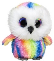 Lumo Stars peluche hibou Stripe - jouet en peluche 15cm