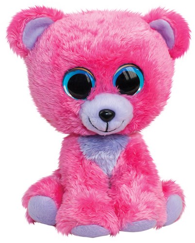Lumo Stars peluche ours Raspberry 24cm - ours en peluche jouet
