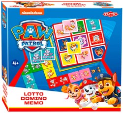 PAW Patrol coffret 3-en-1 jeu de cartes loto domino mémo jeu enfant