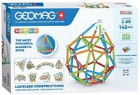 Geomag jouet de construction magnétique Super Color Recycled 142 pièces