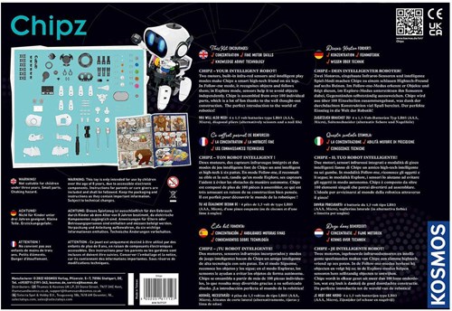 Kosmos Chipz robot intelligent kit de construction avec capteurs et modes de jeu robotique-2