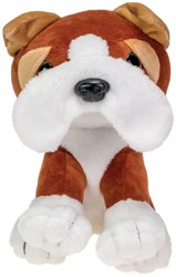 Lumo Stars peluche chien Bulldog Boss jouet en peluche 15cm