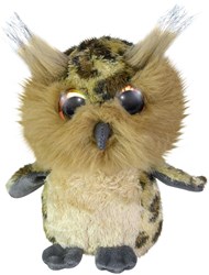 Lumo Stars peluche hibou Bubi 15cm jouet doux aux grands yeux