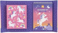 Tiger Tribe livre de coloriage magie licorne - set de coloriage avec stickers et feutres-3