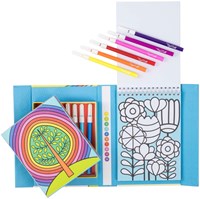 Livre de coloriage coloriage par numéros avec feutres - Jardin Arc-en-ciel jouet créatif-2