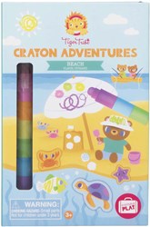 Tiger Tribe set de coloriage crayons Crayon Adventures plage enfants