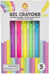 Neon Gel Krijtjes, 5st.