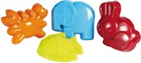 Moule à Sable Uni Animaux 4pcs-2