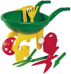Androni Giocattoli brouette jouet ensemble de jardin pour enfants 9 pièces