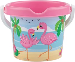 Androni Giocattoli seau bébé flamant rose jouet de plage plastique