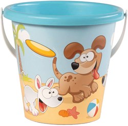 Androni Giocattoli seau de plage chiens - jouet coloré pour enfants