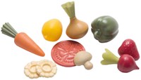 Dantoy Green Garden set de fruits et légumes jouets - 10 pièces - jeu d'imitation durable-2