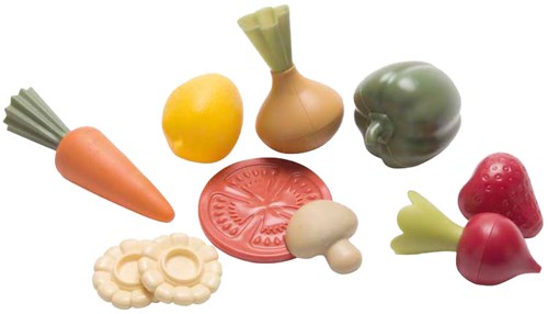 Dantoy Green Garden set de fruits et légumes jouets - 10 pièces - jeu d'imitation durable-2