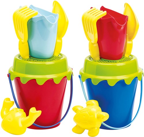 Ecoiffier set de jouets de plage avec accessoires - jouets de sable colorés