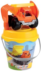 Ecoiffier set de jouets de plage avec camion-benne - orange - set plage