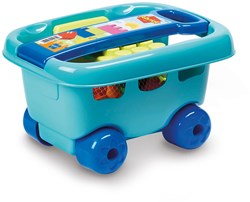 Wagon de rangement blocs de construction jouet 30 pièces multicolore