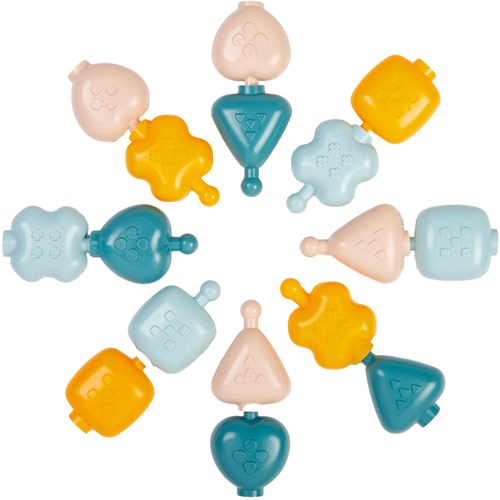 Abrick perles motricité set de construction - jouet Montessori coloré 16 pièces-3