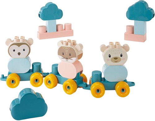 Abrick train d’animaux set de construction - Ours avec blocs dans valise, 28 pièces-2
