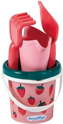Ecoiffier set de jouets de plage fraise - set de plage pour enfants