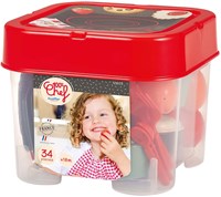 Ecoiffier dinette jouet 100% Chef avec aliments - 34 pièces
