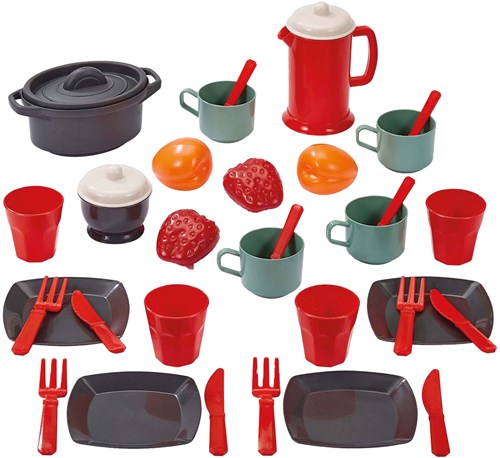 Ecoiffier dinette jouet 100% Chef avec aliments - 34 pièces-2
