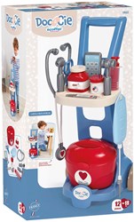 Ecoiffier chariot médical jouet - mallette de docteur pour enfants 12 pièces