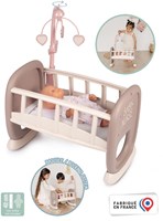 Smoby lit de poupée Baby Nurse berceau à bascule - berceau avec mobile-3