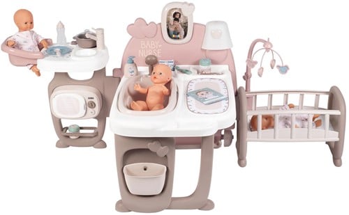 Smoby Baby Nurse Centre de Soins pour Poupées - Maison de Jeu Complète avec Accessoires-2