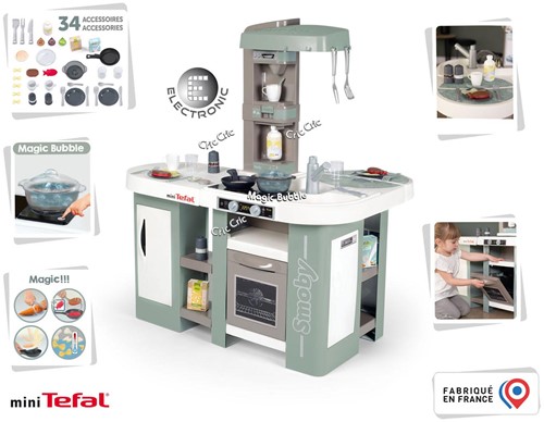 Smoby Tefal Studio XL Bubble - Cuisine pour enfants avec 34 accessoires-3