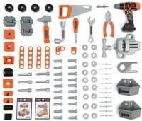 Smoby Black & Decker établi jouet - Bricolo Center avec 92 accessoires-3