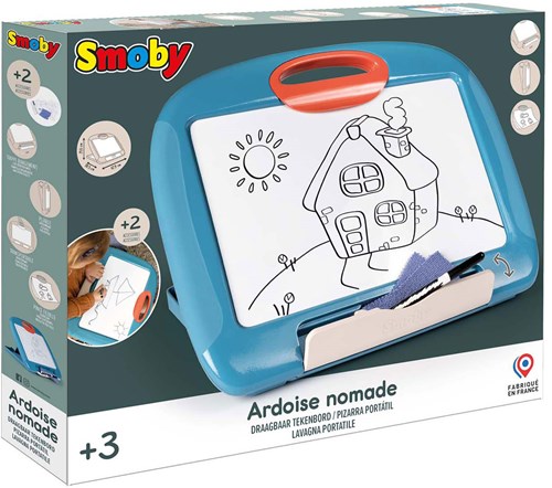 Smoby tableau de dessin de voyage - plaisir créatif en déplacement avec feutre et coloriages