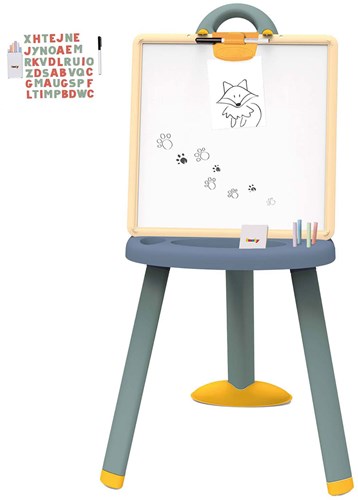 Smoby tableau éducatif jouet avec lettres magnétiques 55 pièces