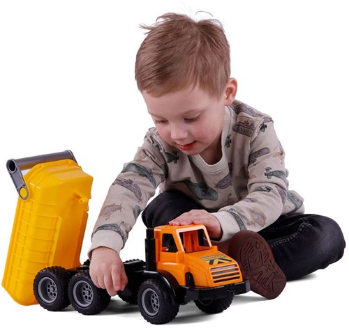 Camion benne jouet Cavallino avec pneus en caoutchouc 42cm multicolore-3
