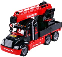 Camion grue jouet Cavallino rouge échelle 1:16 plastique