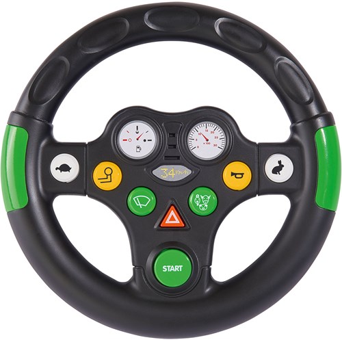 BIG volant jouet tracteur avec sons pour enfants - noir-2