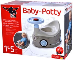 BIG pot bébé pot de propreté avec volant gris - pot enfant design voiture