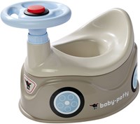 BIG pot bébé pot de propreté avec volant gris - pot enfant design voiture-2