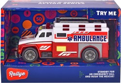 Dickie Ambulance Véhicule Jouet - Véhicule de Secours avec Lumière et Son 15 cm