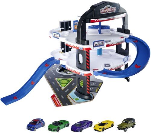 Majorette Urban Garage met 5 Auto's-2