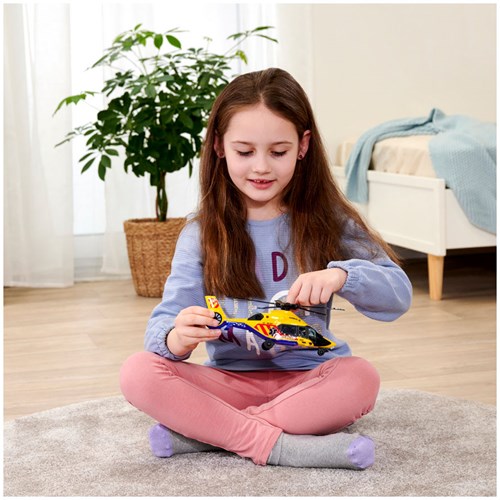 Dickie hélicoptère de sauvetage jouet jaune - véhicule de secours pour enfants-3