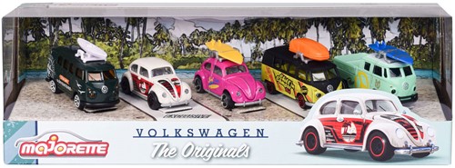 Majorette Volkswagen The Originals Speelauto's, 5st.