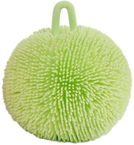 Balle anti-stress Fluffy pastel jouet silicone vert pour enfants-2