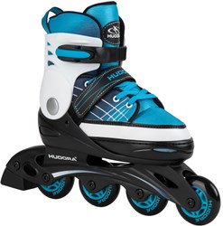 Hudora rollers en ligne réglables taille 34-37 bleu patins enfants