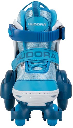 Hudora patins à roulettes enfants réglables bleu taille 30-33-3