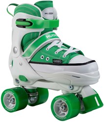 Hudora patins à roulettes sneaker vert - jouet enfant réglable taille 28-31