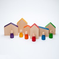 Grapat jouets en bois maisons et Nins - jeu créatif