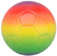 Johntoy ballon de football arc-en-ciel simili cuir - jouet d'extérieur coloré
