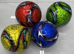 HOT Sports + Toys ballon de football métallique taille 5 cuir synthétique brillant