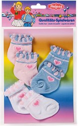 Heless chaussettes pour poupées - chaussettes pour poupées 35-46 cm - 3 paires