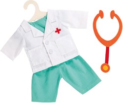Heless Costume de médecin avec stéthoscope, taille 28-35cm